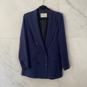 Babaton blue blazer dress